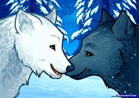 Anime Wolf Love | Amazing Wallpapers