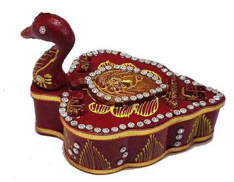 Buy Pack Of 10 Handicrafts Tika Chopra In Peacock Shape Meenakari Work