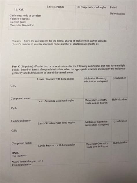 (Solved) - Lewis Structure 3D Shape with bond angles Polar? 12. XeF4... (1 Answer) | Transtutors