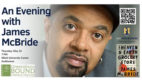 An Evening With James Mcbride Elliott University Center Uncg