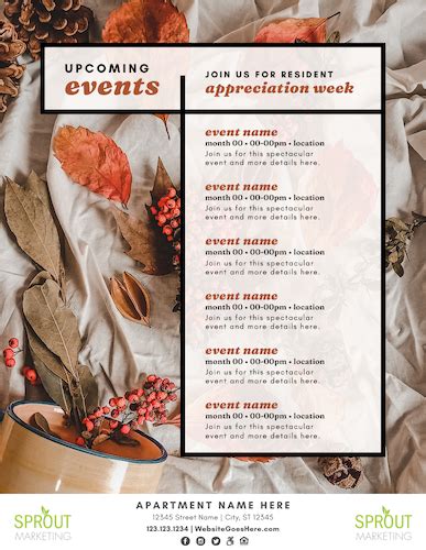 Apartment Events And Resident Appreciation For November Sprout