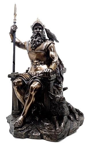 Atlantic Collectibles Norse Viking Mythology Odin The Alfather Sitting