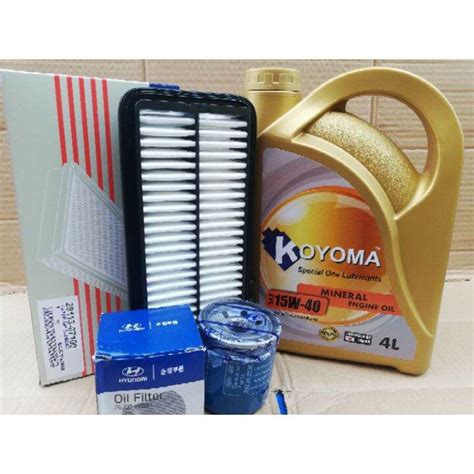 KIA PICANTO 1 1 NAZA SURIA AIR FILTER OIL FILTER KOYOMA 15W40