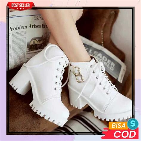 Sepatu Boots Wanita Korean Style Model Terbaru Cewek Perempuan Remaja