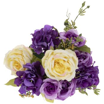 Purple Yellow Rose Hydrangea Berry Mix Bush Hobby Lobby