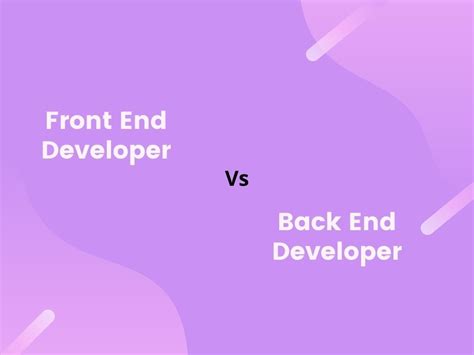 Frontend Vs Backend Developers All You Need To Know Hackernoon