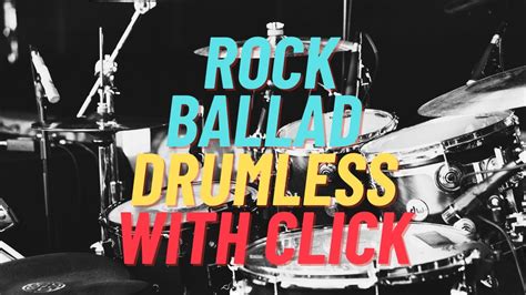 Rock Ballad Drumless With Click 120 Bpm Beginner Youtube