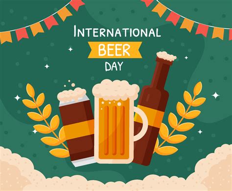 Flat Design International Beer Day