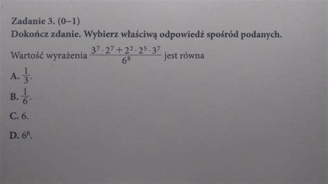 Prosz O Wyt Umaczenie Przyk Adowego Zadania Z Matematyki Warto