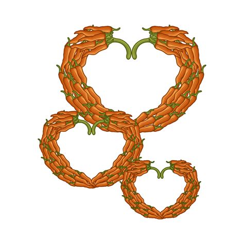 Hot Chili Love Illustration Vector Art At Vecteezy