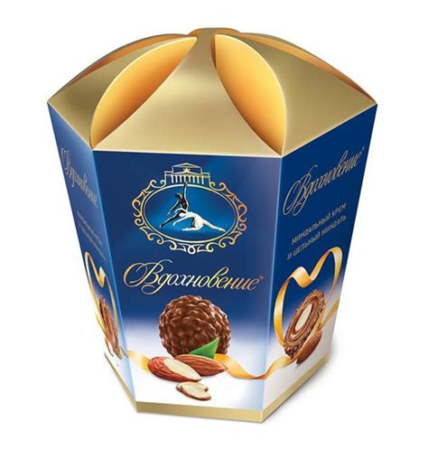 Конфеты Вдохновение шоколадные с миндалем, 150г. - купить с доставкой ...