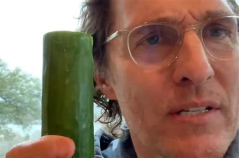 Matthew McConaughey Shared A Picture Of Himself Eating Pickles Naked In