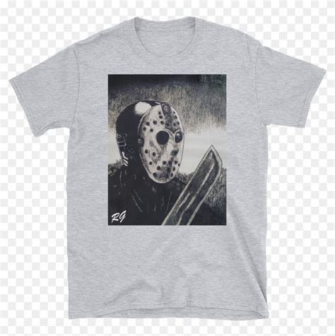 Jason Voorhees Mask Friday The 13th Short Sleeve Unisex Monochrome