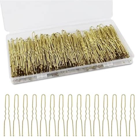 Amazon U Shaped Hair Pins AITRAI 240Pcs Blonde Hair Pins U Bobby Pins Bun Hair Pins For