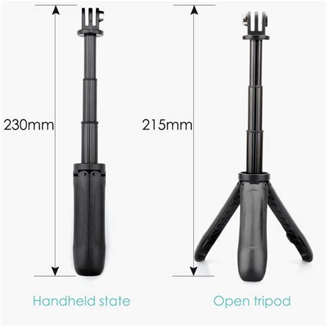 Shorty Compact Telescopic Travel Tripod Fits All Gopro Hero Action