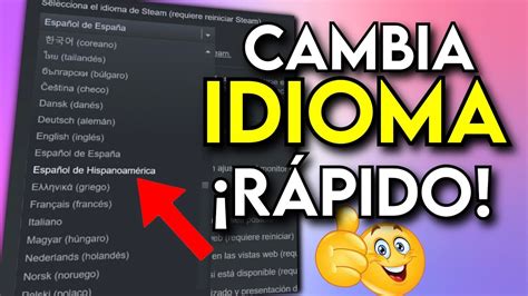 CÓmo Cambiar El Idioma En Steam 😲 2023 Youtube