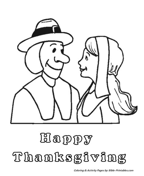 Bible Printables: Thanksgiving Scenes and Fun Coloring pages - Cartoon