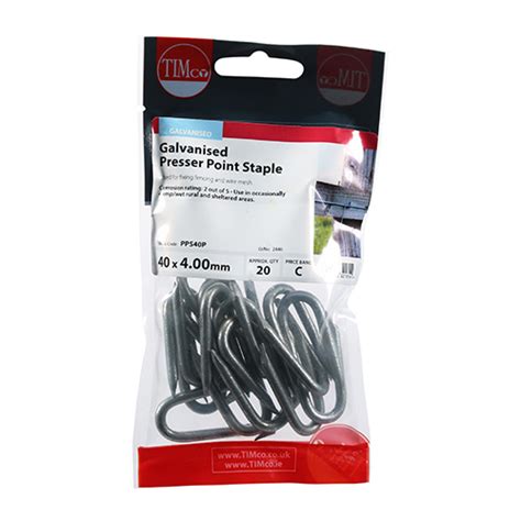 Timco Presser Point Staples Galvanised