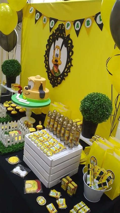 Pluto Birthday Party Ideas | Photo 1 of 9 | Disney theme party, Birthday, Birthday parties