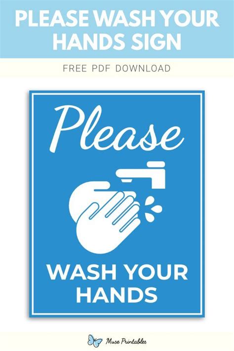 Printable Please Wash Your Hands Sign Template In 2023 Wash Your