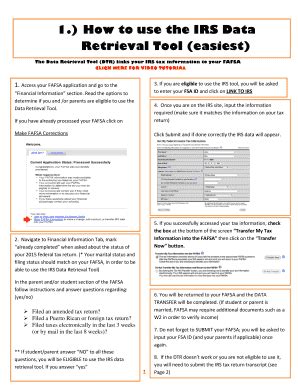Fillable Online 1 How To Use The IRS Data Retrieval Tool Easiest