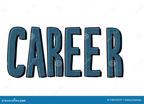 Career Lettering Text Stock Vector Illustration Of Career 138794747