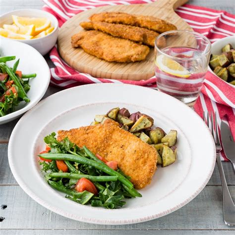 Cajun Crumbed Chicken Schnitzel With Kumara Chunks My Food Bag