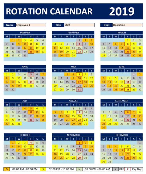 Rotating Shift Schedule Template Excel, Web There Are Three Main Steps ...