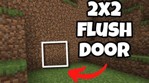 Easy 2x2 Flush Door In Minecraft 119 Pe Bedrock Youtube