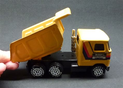 Vintage 1980 Buddy L Mack Dump Construction Truck Pressed Steel Tin