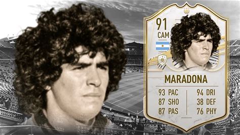 Fifa 21 Diego Maradona 91 Icon Player Review I Fifa 21 Ultimate Team