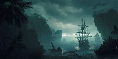 Ship Fantasy Art Wreck Artwork Wallpaper Coolwallpapers Me