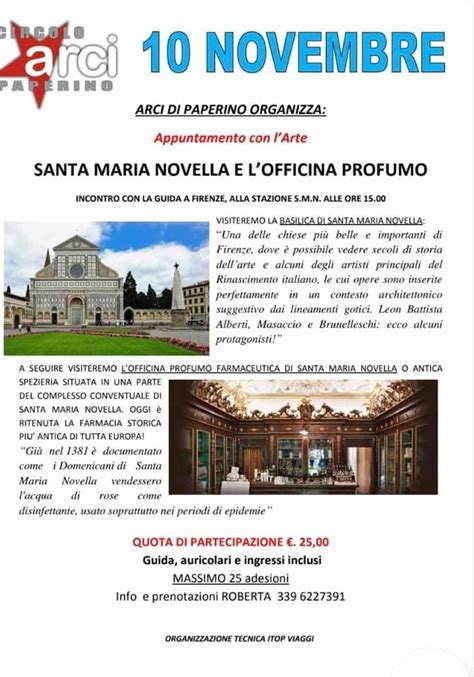 Visita A S M Novella E Officina Del Profumo Associazione Arci Prato Aps