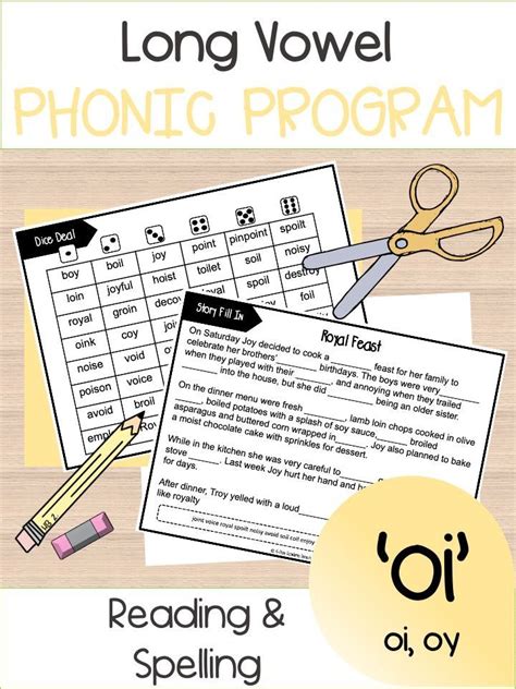 Oi Long Vowel Team Activities And Phonic Worksheets Spelling Patterns