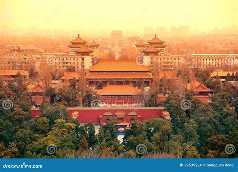 Aerial View Of Beijing Stock Photo Image Of Panoramic 32535224