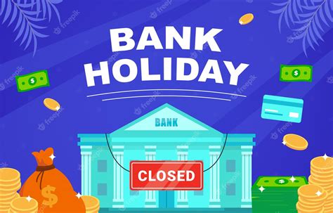 Premium Vector Bank Holiday Poster Banner Illustration