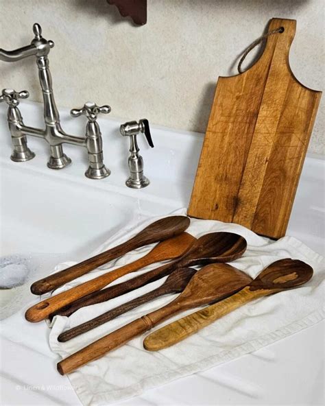 How To Clean And Sanitize Wood Utensils Linen And Wildflowers