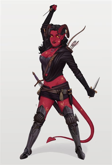 Rachel Denton On Twitter A Well Armed Tiefling Rogue For A