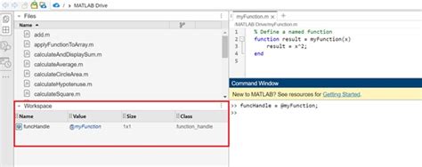 Matlab Function Handles