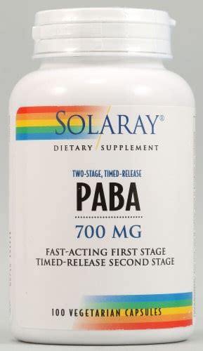 Solaray PABA Two-Stage Timed-Release Capsules 700mg, 100 ct - Kroger