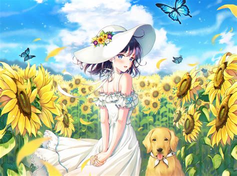 Anime Sunflower Wallpapers Top Free Anime Sunflower Backgrounds