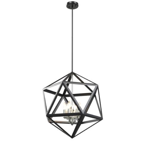 Ivy Bronx Pettigrew 6 Light Dimmable Geometric Chandelier Wayfair