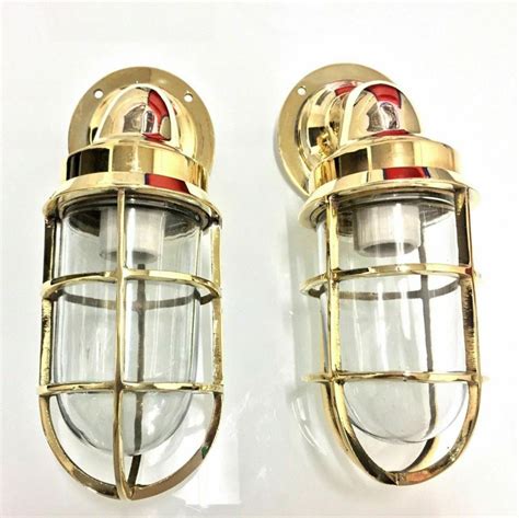 Vintage Nautical Marine Brass Passage Way Bulkhead Light 2 Etsy Bulkhead Light Nautical