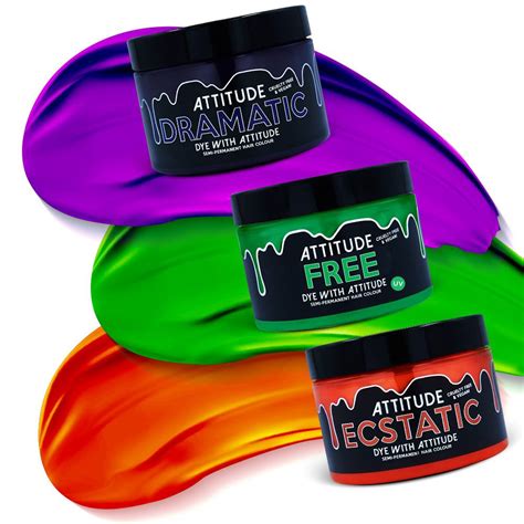 Attitude Hair Dye Attitude Hair Dye Trick Or Treat Trio Semi Permanen