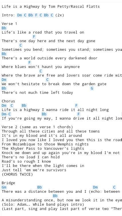 I Will Stand By You Rascal Flatts Chords | Music Chord List