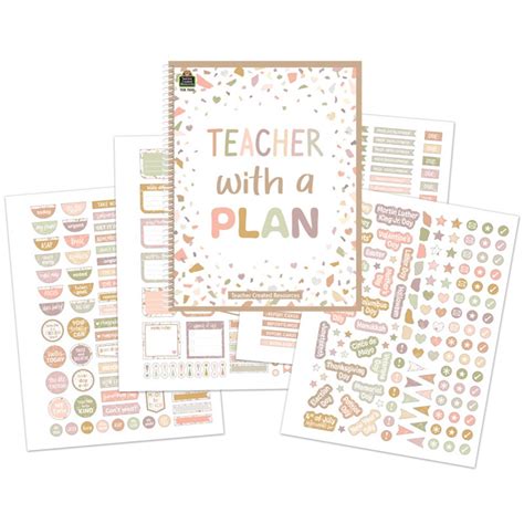 Terrazzo Tones Teacher Planner Tcr Teacher Created Resources