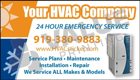 Hvac Business Card Magnet Value Printing