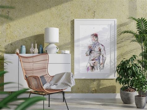 Sexual Homoerotic Art Original Gay Art Figurative Drawing Etsy