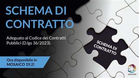 Schema Di Contratto Al Passo Con Il Codice Appalti D Lgs