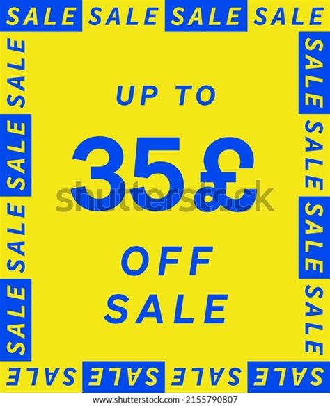 Sale 35 Pound Off Label Design Stock Vector Royalty Free 2155790807